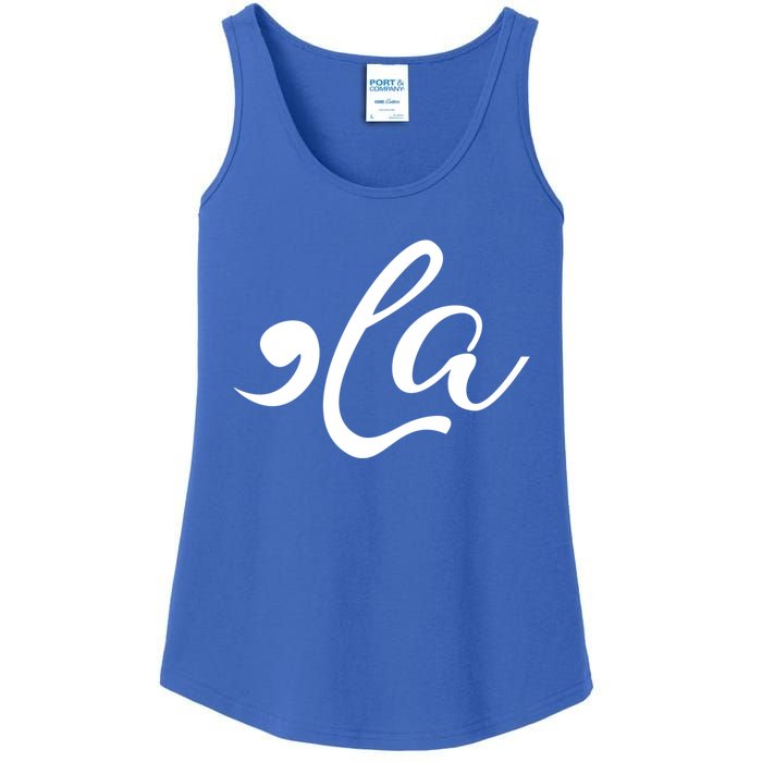 Comma La Funny Kamala Harris For President 2024 Cool Gift Ladies Essential Tank