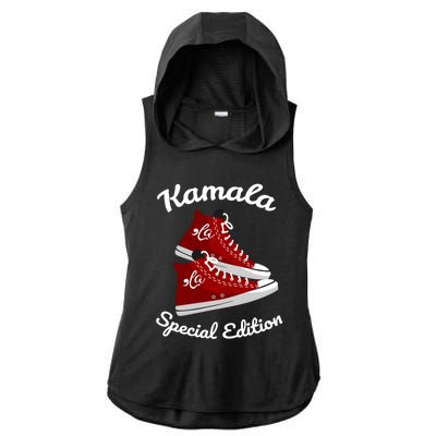 Comma La Funny Kamala Harris Vintage Sneakers Gift Ladies PosiCharge Tri-Blend Wicking Draft Hoodie Tank