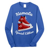 Comma La Funny Kamala Harris Vintage Sneakers Gift Long Sleeve Shirt