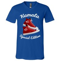 Comma La Funny Kamala Harris Vintage Sneakers Gift V-Neck T-Shirt