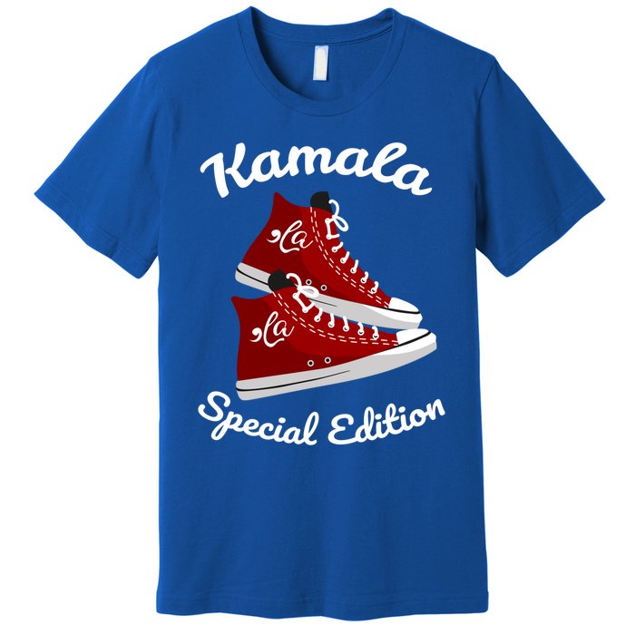 Comma La Funny Kamala Harris Vintage Sneakers Gift Premium T-Shirt