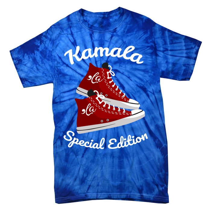 Comma La Funny Kamala Harris Vintage Sneakers Gift Tie-Dye T-Shirt