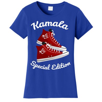 Comma La Funny Kamala Harris Vintage Sneakers Gift Women's T-Shirt