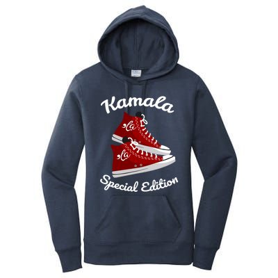 Comma La Funny Kamala Harris Vintage Sneakers Gift Women's Pullover Hoodie