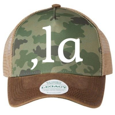 Comma La Funny Gift Legacy Tie Dye Trucker Hat