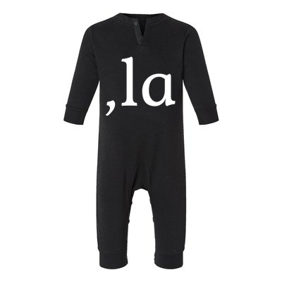 Comma La Funny Gift Infant Fleece One Piece