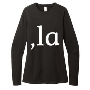 Comma La Funny Gift Womens CVC Long Sleeve Shirt