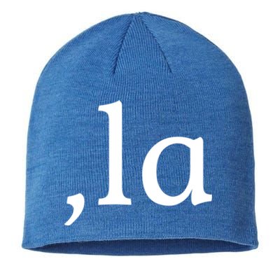 Comma La Funny Gift Sustainable Beanie