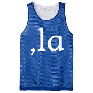 Comma La Funny Gift Mesh Reversible Basketball Jersey Tank