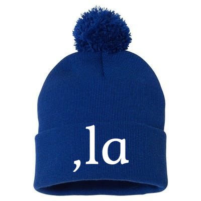 Comma La Funny Gift Pom Pom 12in Knit Beanie