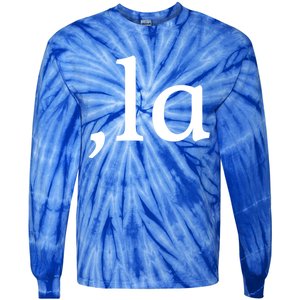 Comma La Funny Gift Tie-Dye Long Sleeve Shirt