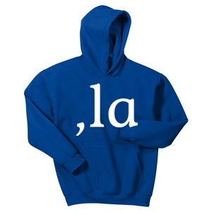 Comma La Funny Gift Kids Hoodie