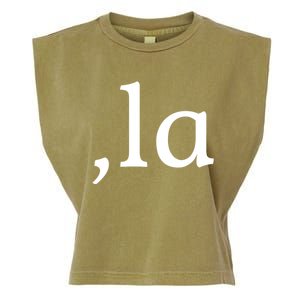 Comma La Funny Gift Garment-Dyed Women's Muscle Tee