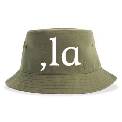 Comma La Funny Gift Sustainable Bucket Hat