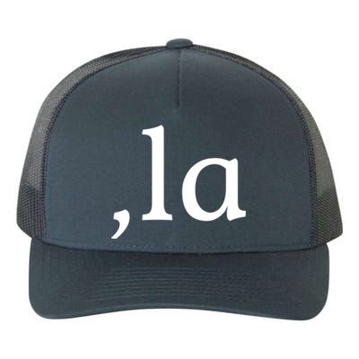 Comma La Funny Gift Yupoong Adult 5-Panel Trucker Hat