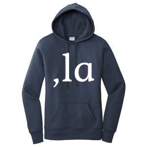 Comma La Funny Gift Women's Pullover Hoodie