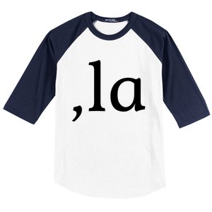 Comma La Funny Gift Baseball Sleeve Shirt