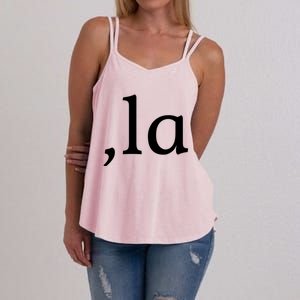 Comma La Funny Gift Women's Strappy Tank