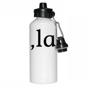 Comma La Funny Gift Aluminum Water Bottle