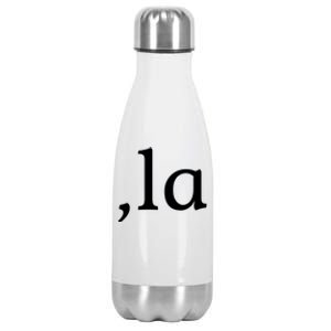 Comma La Funny Gift Stainless Steel Insulated Water Bottle