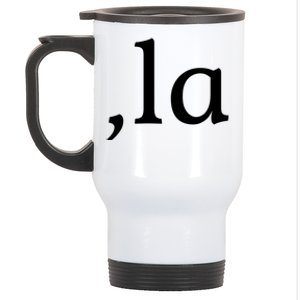 Comma La Funny Gift Stainless Steel Travel Mug