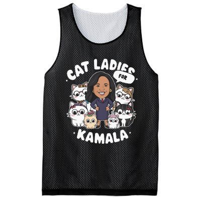 Cat Ladies For Kamala 2024 Presidential Support Mesh Reversible Basketball Jersey Tank