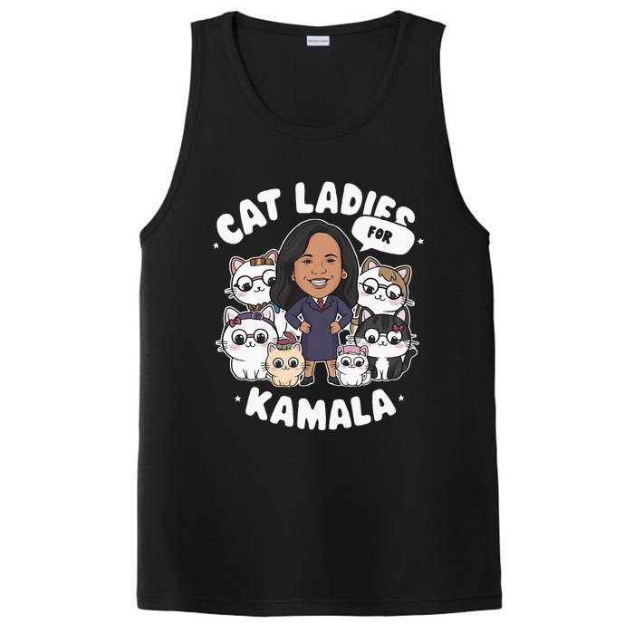 Cat Ladies For Kamala 2024 Presidential Support PosiCharge Competitor Tank