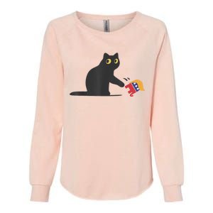 Cat Ladies For Kamala Harris Donald Trump 2024 Sarcastic Womens California Wash Sweatshirt