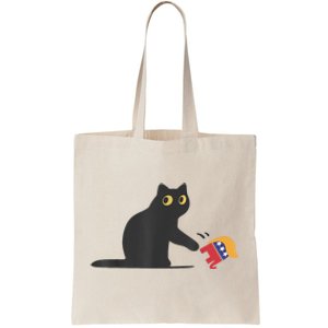 Cat Ladies For Kamala Harris Donald Trump 2024 Sarcastic Tote Bag