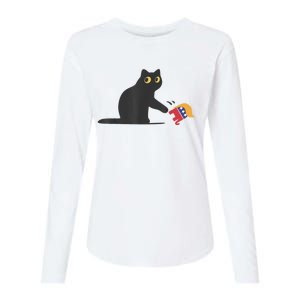 Cat Ladies For Kamala Harris Donald Trump 2024 Sarcastic Womens Cotton Relaxed Long Sleeve T-Shirt