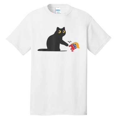 Cat Ladies For Kamala Harris Donald Trump 2024 Sarcastic Tall T-Shirt