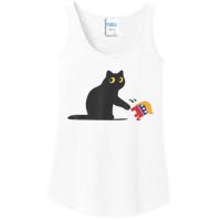 Cat Ladies For Kamala Harris Donald Trump 2024 Sarcastic Ladies Essential Tank