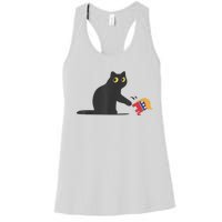 Cat Ladies For Kamala Harris Donald Trump 2024 Sarcastic Women's Racerback Tank