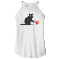 Cat Ladies For Kamala Harris Donald Trump 2024 Sarcastic Women's Perfect Tri Rocker Tank