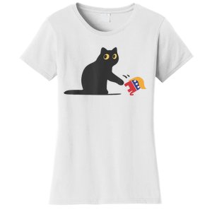 Cat Ladies For Kamala Harris Donald Trump 2024 Sarcastic Women's T-Shirt