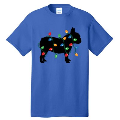 Christmas Lights French Bulldog Dog Lover Gift Tall T-Shirt