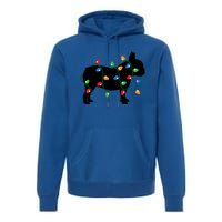 Christmas Lights French Bulldog Dog Lover Gift Premium Hoodie