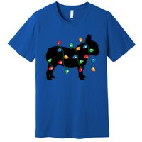 Christmas Lights French Bulldog Dog Lover Gift Premium T-Shirt