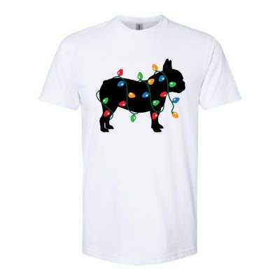 Christmas Lights French Bulldog Dog Lover Gift Softstyle CVC T-Shirt