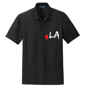 Comma La Funny Kamala Harris 2024 President Dry Zone Grid Polo