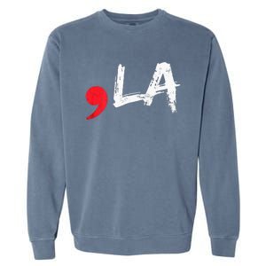 Comma La Funny Kamala Harris 2024 President Garment-Dyed Sweatshirt