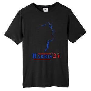 Cat Ladies For Kamala Funny Cat 2024 President Kamala Harris Tall Fusion ChromaSoft Performance T-Shirt