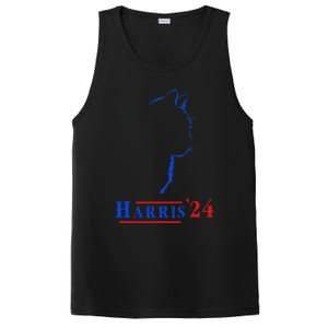 Cat Ladies For Kamala Funny Cat 2024 President Kamala Harris PosiCharge Competitor Tank