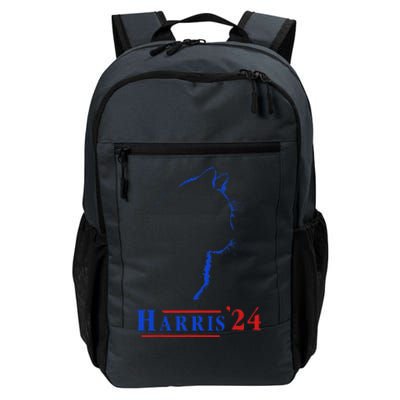 Cat Ladies For Kamala Funny Cat 2024 President Kamala Harris Daily Commute Backpack