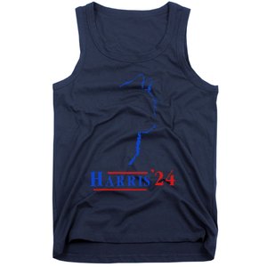 Cat Ladies For Kamala Funny Cat 2024 President Kamala Harris Tank Top