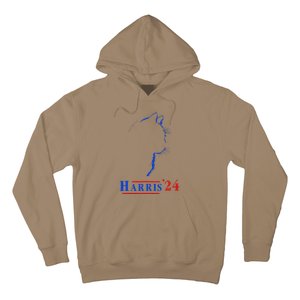 Cat Ladies For Kamala Funny Cat 2024 President Kamala Harris Hoodie