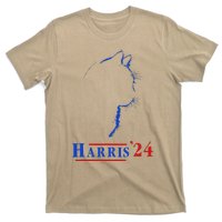 Cat Ladies For Kamala Funny Cat 2024 President Kamala Harris T-Shirt