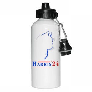 Cat Ladies For Kamala Funny Cat 2024 President Kamala Harris Aluminum Water Bottle