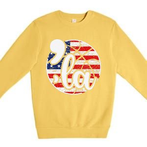 Comma La For Basketball Fans Premium Crewneck Sweatshirt