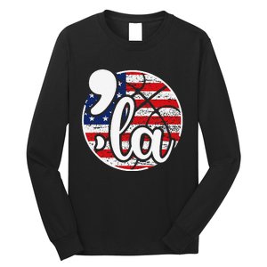 Comma La For Basketball Fans Long Sleeve Shirt